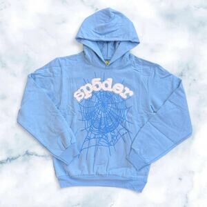 Sky blue sp5der hoodie